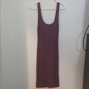 maroon long dress